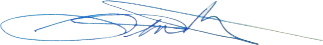 Chairman's handwritten signature